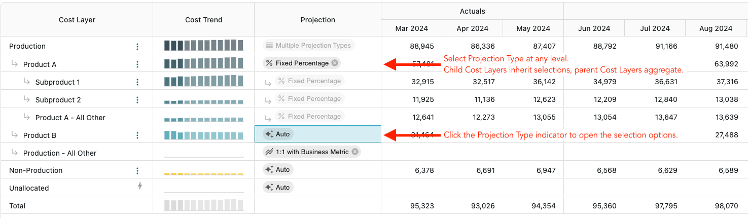 How to Choose a Projection Type